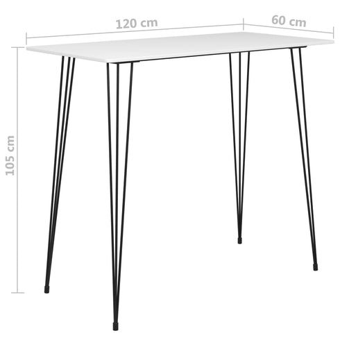 Swen Studio -  5 Piece Bar Set White and Grey